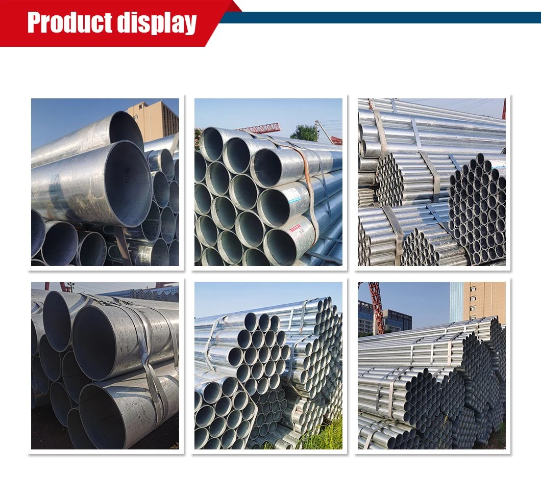 ASTM A53 ASTM A283-D ASTM A106-a A283-D ASTM A106-a A333 A335 DN15 Sch40 Q235B Q355b Seamless Alloy Round Hot Dipped HDG Galvanized Steel Pipe
